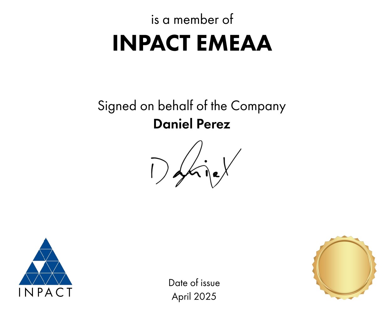 Company Registration Certificate